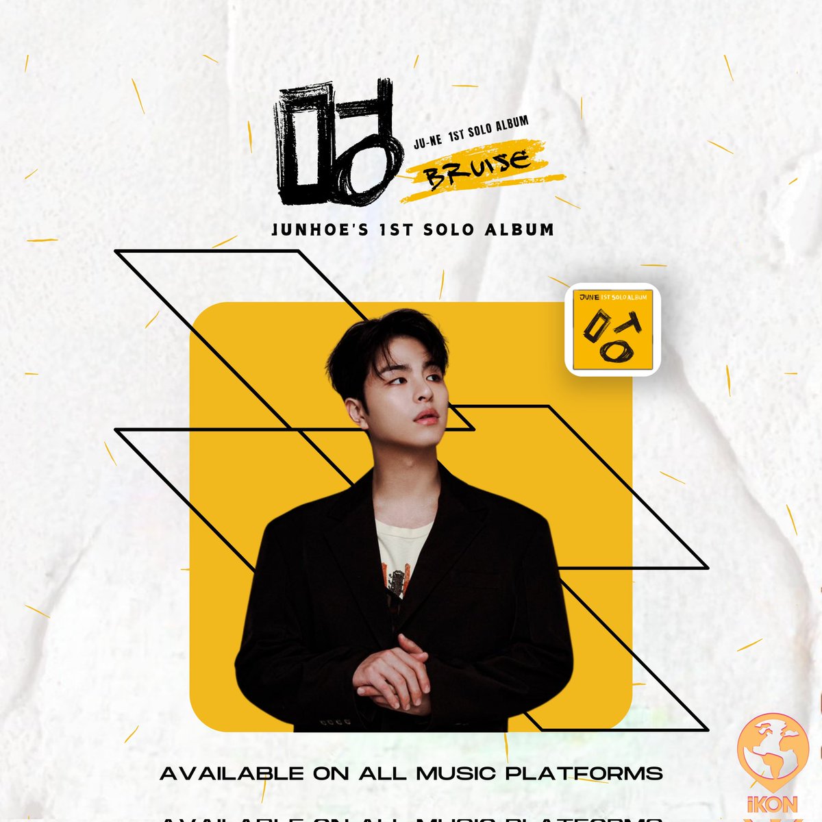 iKON_Global's tweet photo. [🔔] Stream #JU_NE BRUISE [멍] on all music platforms!🎸

🍈https://t.co/PgvZ4fvpIe
💿https://t.co/LC7LFbjJhX
🧞‍♂️https://t.co/Ou967qkeyL
😎https://t.co/Ou967qkeyL
🍎https://t.co/Mzod5JG4bb

FEEL LOST 나 홀로 OUT NOW
#나홀로_구준회 #FEEL_LOST_JU_NE
@JUNE_GOZARU_JP @iKONIC_143 https://t.co/9nn1nhthFP