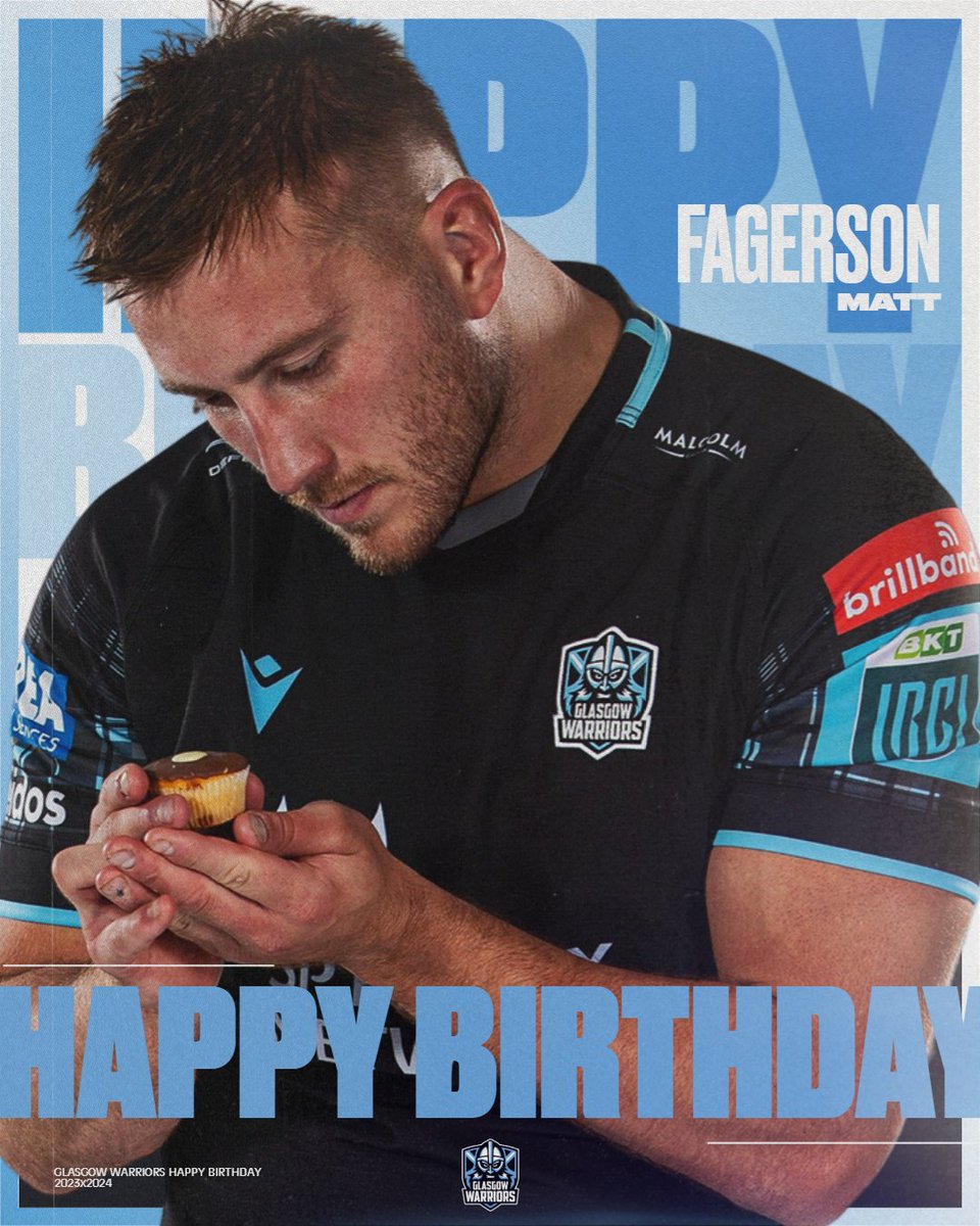 GlasgowWarriors's tweet photo. Only tender and care for a back rowers's sweet treat 🍰

Happy Birthday, Matt Fagerson 🥳 https://t.co/IVLnslRZgs