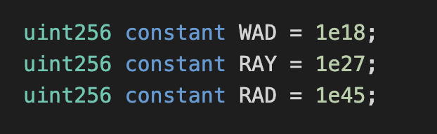 1/5🧵

What are the WAD, RAY and RAD constant variables and when are they used?

Details below👇