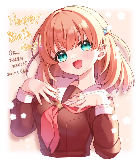 へへへ、誕プレで街角たいる()さんに可愛い可愛い花帆ちゃん描いて貰った!!!最高の誕生日になりました!ありがとうございます!!!!! 