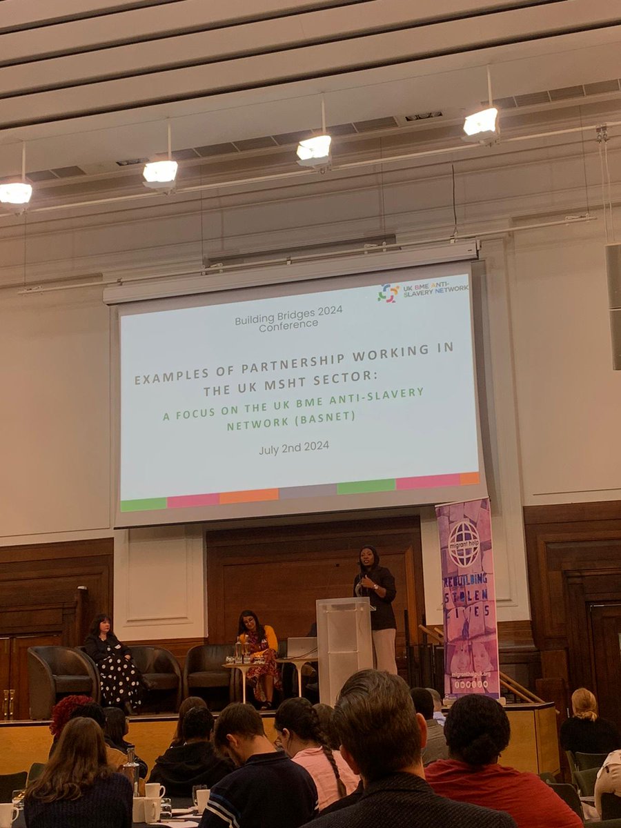 BMEAntislavery's tweet photo. Yesterday we shared BASNET's work of promoting equality,diversity and inclusion within the modern slavery and human trafficking sector at the @migranthelp #BridgingHope conference. We shared examples of our partnership work and the need for BME led charities to join our Network. https://t.co/xDhqvJjb4c