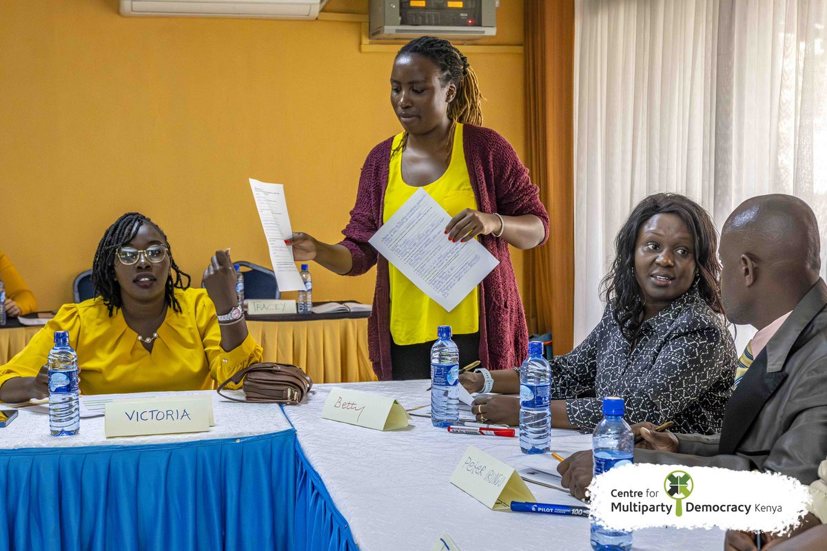 CMDKenya's tweet photo. We take pride in supporting member political parties in strengthening their party structures. Over the next two days, we are training members of the United Democratic Alliance (@UDAKenya ) on strengthening local party structures to operate effectively, developing and implementing structures to involve, mobilize and organize members.