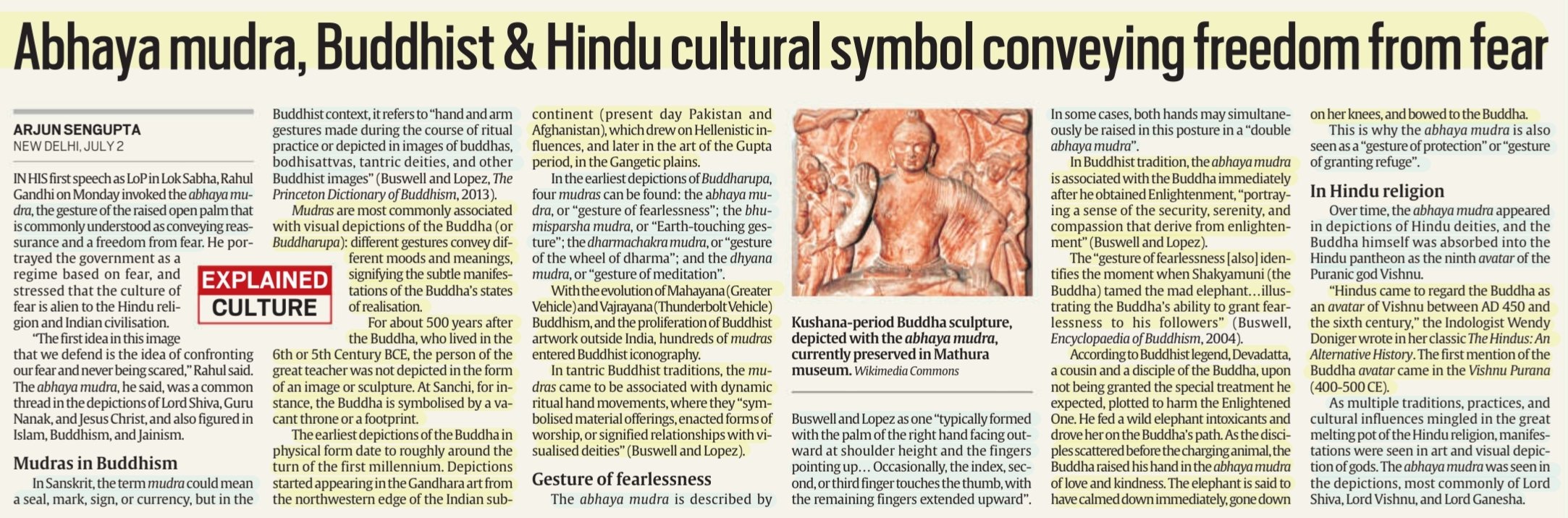 Ravikant Yadav on X: &ldquo;#AbhayaMudra &lsquo;Abhaya Mudra, Buddhist 