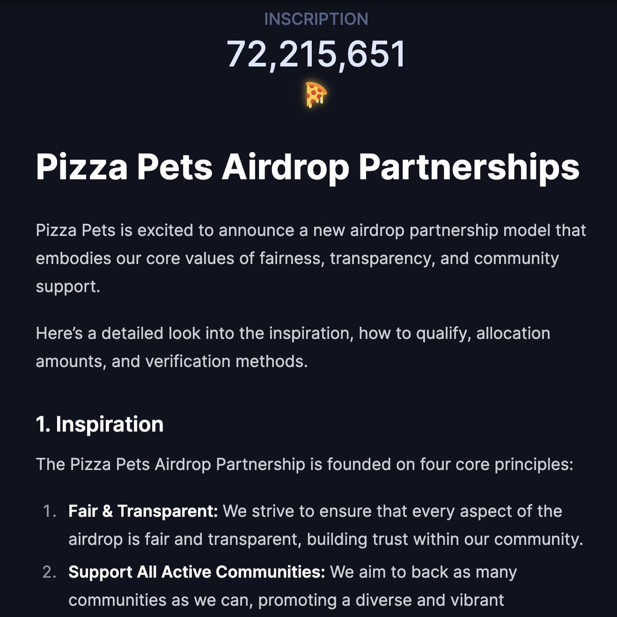 Partnership &amp; airdrop alert! 

<a href="/programrunes/">Programmable Runes</a> &amp; <a href="/ninjalerts/">Ninjalerts Corp. CEO</a> 

Drop taproot &amp; Repost &amp; tag 3 friends to get free Pizza Pets airdrop! 👇

x10 airdrop seats are waiting for you!