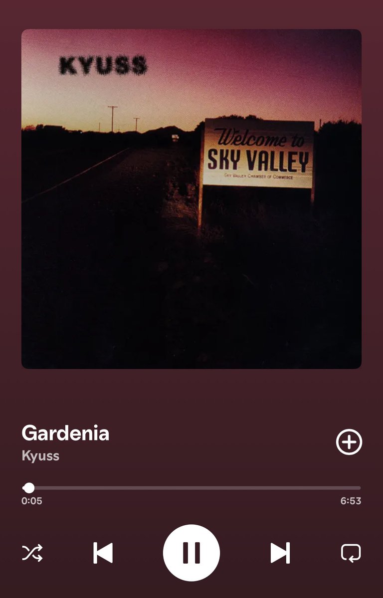 Only fair to listen to Welcome to Sky Valley as it came out just over 30 years ago! 
Still a fantastic album. #kyuss #WelcomeToSkyValley #Albumversary