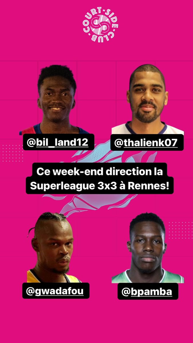 Ce week-end direction Rennes pour le tournoi de la Superleague 3x3 by <a href="/3x3ffbb/">3x3 FFBB</a> !!! Avec dans la team <a href="/land_bil/">Landry🦦</a>, <a href="/thalienk07/">kevin thalien</a>, <a href="/gwadafou/">fabien bondron</a> et <a href="/BPamba/">Chef B 👨🏿‍🍳</a> 🔥🔥🔥 #basket3x3