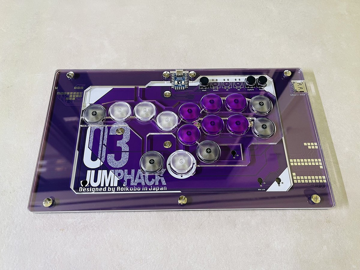 isomeaoi's tweet image. 【スト6向け11ボタン搭載レバーレスプレゼントキャンペーン】

碧井工房製「JumpHack 03」を1名様にプレゼントします！
大好評だったのでもう一回やっちゃいます！好評だと嬉しくてどんどんやりたくなっちゃいます（笑）

【応募手順】
@isomeaoi…