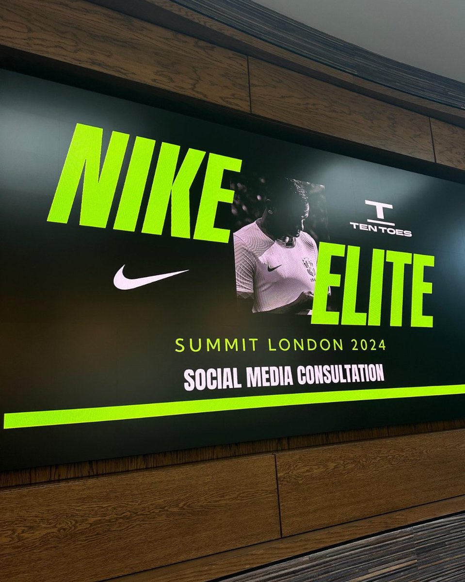 Big thanks to <a href="/nikelondon/">nikelondon</a> for inviting our team to their Elite Summit London 2024 last week. 

Our Content Strategy Director Tom Biggs and Senior Talent Manager Josh Sawyerr spoke to Nike’s next generation of talent about how they can get the most from their social platforms.