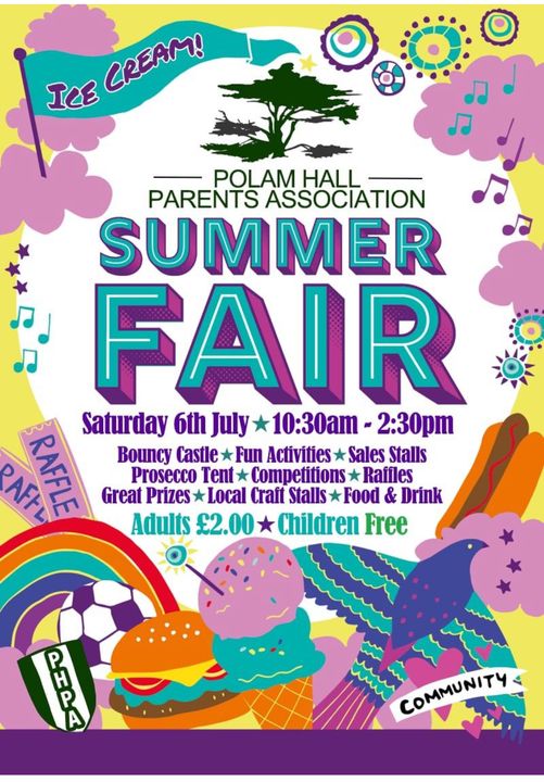 Our Summer Fair is taking place this Saturday from 10.30 am to 2.30 pm.
