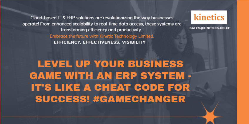 kinetics254's tweet photo. 💡 Cloud-based IT solutions are not just a trend—they’re the future of business! Our ERP systems offer seamless integration, data security, and cost savings. Let Kinetic Technology Limited help you stay ahead of the curve. #CloudIT #ERP #TechInnovation #Expose https://t.co/EQbGg9FFhk