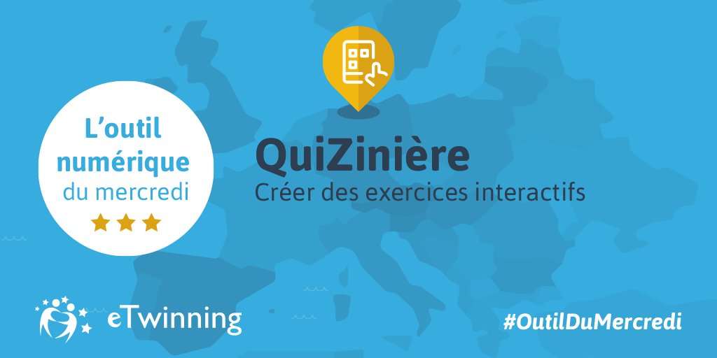 eTwinningFrance's tweet photo. [#OutilDuMercredi]
➡ Découvrez #QuiZinière (https://t.co/4dzeEE3QMi) @reseau_canope   
Permet de créer des questionnaires : #QCM, textes à trous, glisser-déposer...
#EdChat #EdTech #EduTech #Education #Educhat #Teacher #profs #edapp #Tice https://t.co/faH0x8ti66