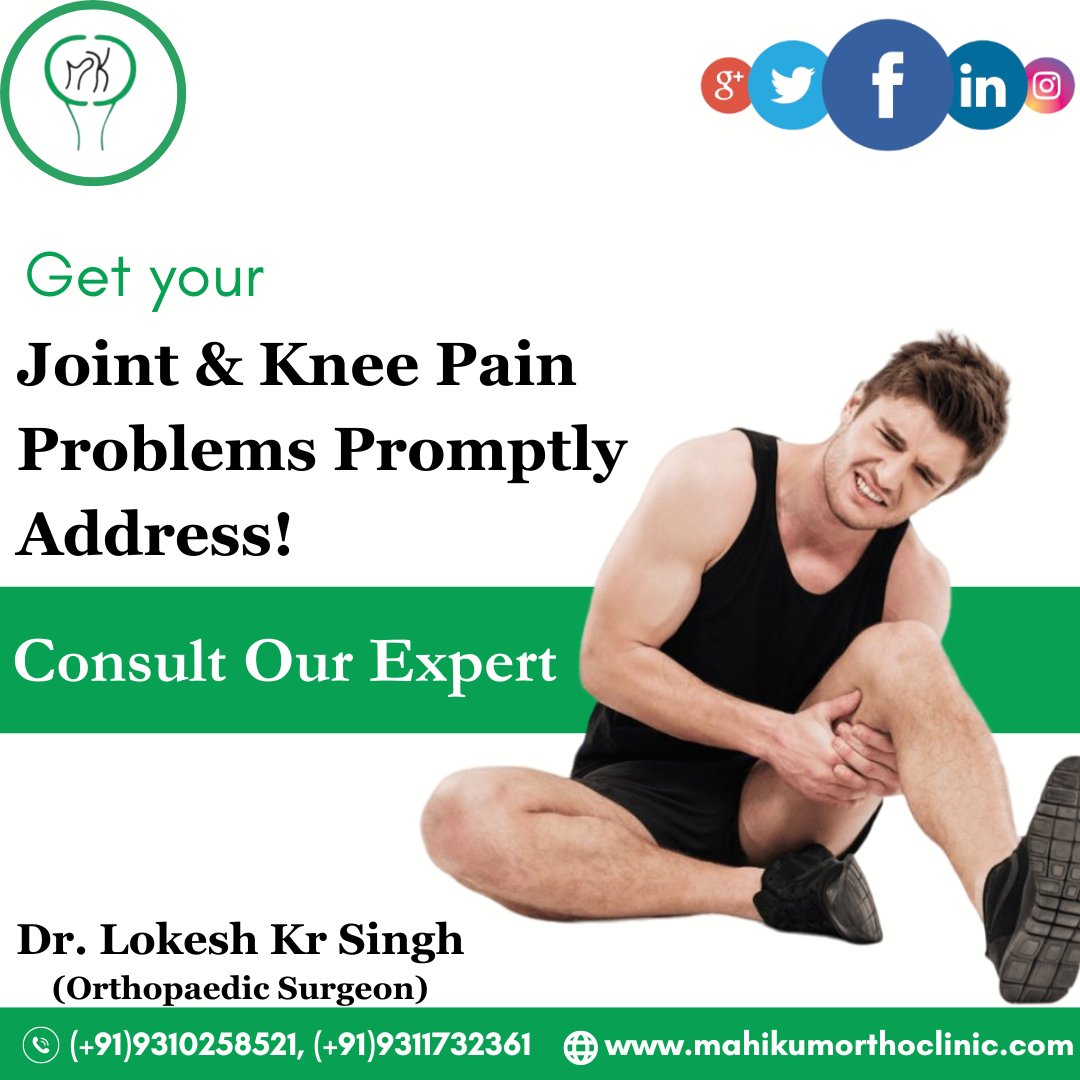 mahikumclinic's tweet photo. Get your Joint & Knee Pain Problems Promptly Address!
-
𝐃𝐫. 𝐋𝐨𝐤𝐞𝐬𝐡 𝐊𝐫 𝐒𝐢𝐧𝐠𝐡, Best Orthopaedic Surgeon In Noida Extension
-
Book your appointment @(+91)9310258521, (+91)9311732361
--
#MahikumOrthoClinic #Orthopaedicclinic #Joinpain #KneePain #orthopedic #injuries https://t.co/hy23qhLIBD
