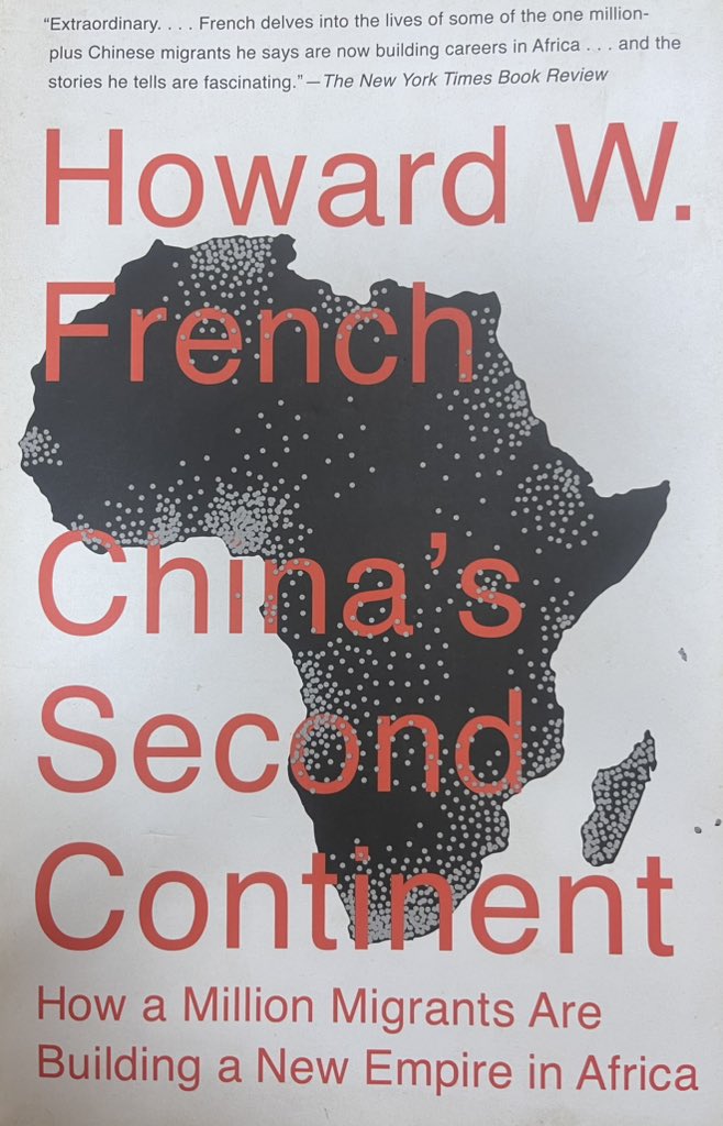 An interesting book on the reality of the much praised Sino-African relationship seldom mentioned in most African countries. Howard  W. French is the author of China’s second Continent : « How a Million Migrants Are Building a New Empire in Africa ».