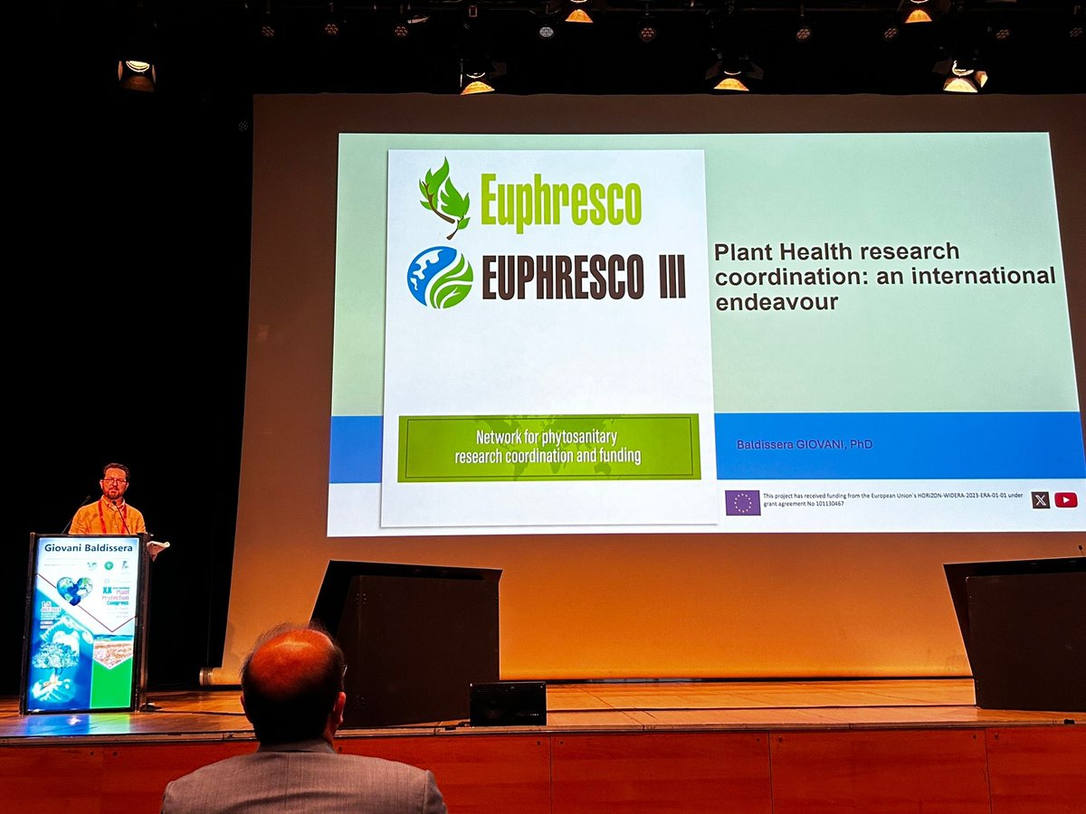Euphresco's tweet photo. Baldissera Giovani opened the Plant Health Research Coordination session at #IPPCATHENS2024 with an inspiring presentation, highlighting the global collaboration powering this international effort! 🌿🌍🌏🌎
#EUPHRESCOIII @CIHEAMBari @MedPhytopUnion #IAPPS #GlobalCollaboration https://t.co/bkcXYFExtm