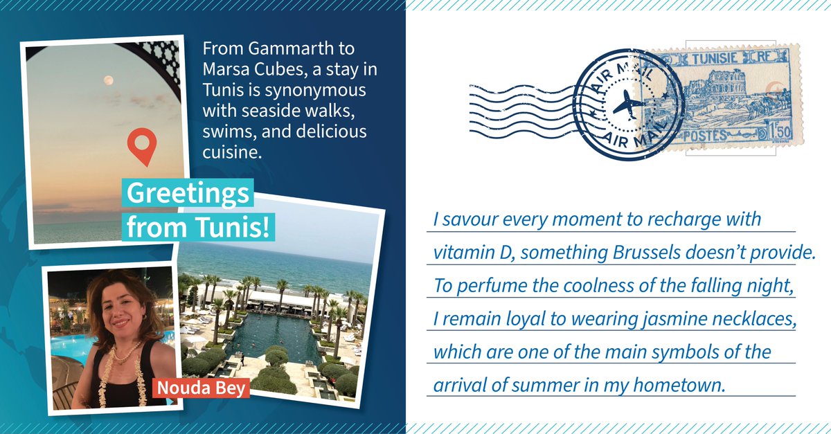 Let us introduce to our new summer series – weekly postcards from our colleagues in July &amp; August! Meet Nouda Bey who is kicking off the series with her   hometown, Tunis. #TeamFTI