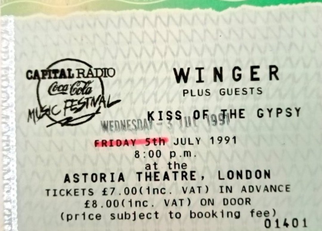 Couldn't get enough  <a href="/WingerTheBand/">Winger</a> back in 1991. So  awesome to see them on The Heart Of The Young tour at Astoria Theatre. Easy Come Easy Go,certainly glad that I did GO. Excellent <a href="/KOTG30/">Kiss Of The Gypsy</a> as guests. <a href="/mitchlafon/">Mitch Lafon</a> <a href="/BerserkerBill/">Billy Chuck 🤘💀🎧🔥</a> <a href="/RockTheseTweets/">𝐌𝐲𝐑𝐨𝐜𝐤𝐀𝐧𝐝𝐑𝐨𝐥𝐥𝐇𝐞𝐚𝐯𝐞𝐧</a> <a href="/marillion073/">Marillion073</a> <a href="/TheDuckLR/">The Duck Loves Rock</a> <a href="/TTFTPR/">Tales From The Powerage</a>