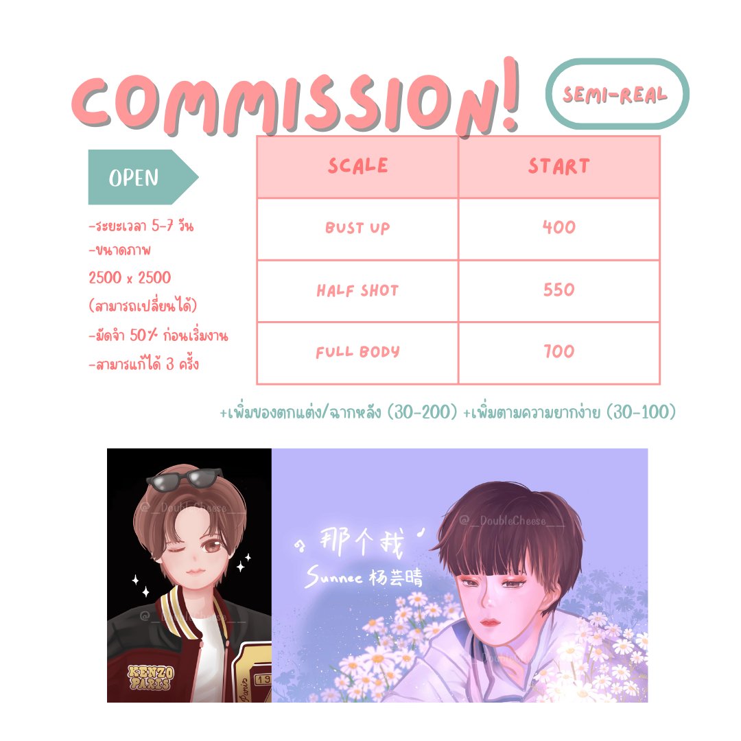 (pls rt)
✨ commission open ✨
เปิดเรื่อยๆค่า

สนใจ/สอบถามเพิ่มเติม dm มาได้เลยค่า
#Commission #commissionTH #รับออกแบบgiveaway
