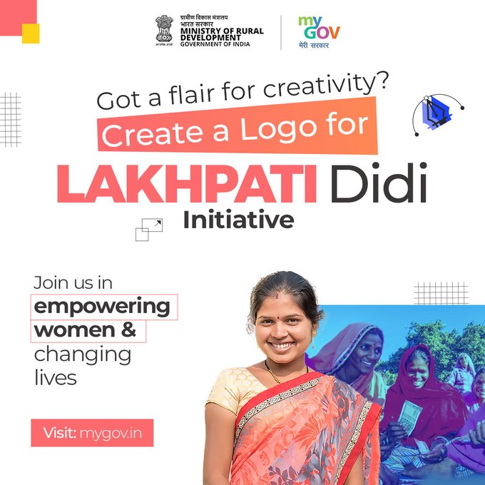 manipurmygov's tweet image. Design the logo that symbolizes women's empowerment!   Participate in the logo design contest for the Lakhpati Didi initiative and let your creativity shine.  For more details, visit mygov.in/task/create-lo…… #LakhpatiDidi #LogoContest #MyGov
