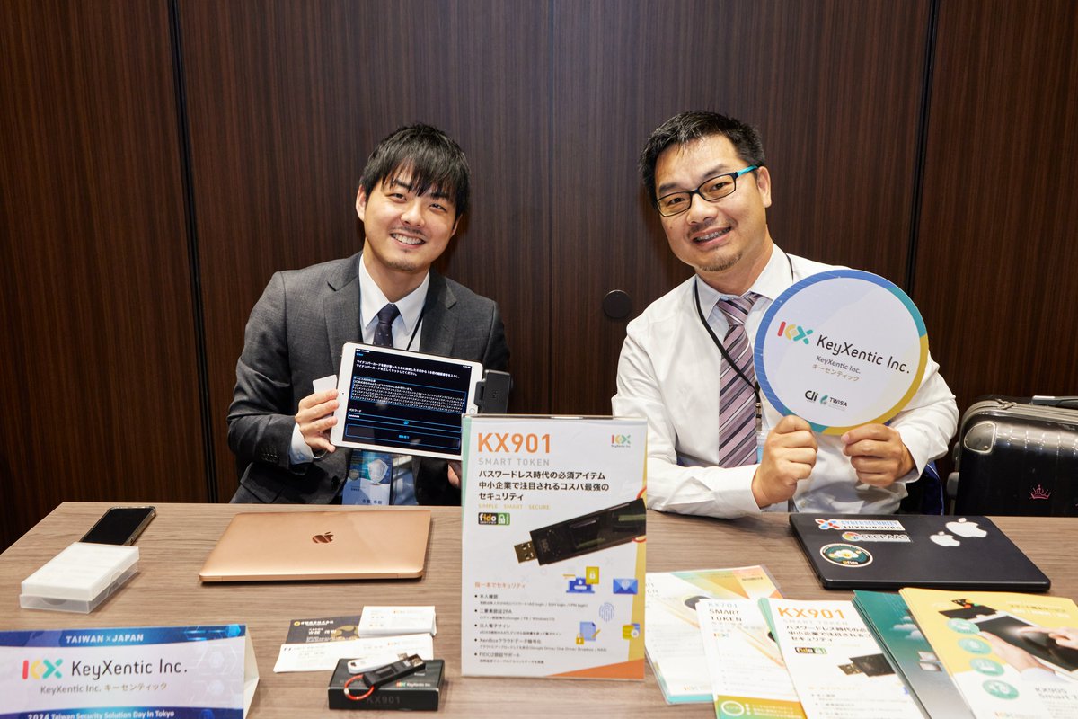 KXentic's tweet photo. [2024 Japan-Taiwan Information Security Seminar~]
#KeyXentic keeps moving forward in the field of information security and has successfully found a trustworthy agent in Japan🤝
Welcome to discuss the possibility of cooperation together😊

Thanks to #TWISA / #ITRI 

#Japan https://t.co/T2CoYa89Ii