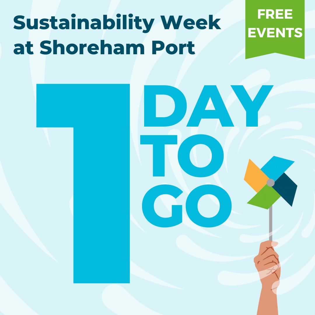 shoreham_port's tweet photo. Tomorrow's the day! There are a handful of Sustainability Week tickets remaining, book now! ➡️https://t.co/Rq1oS7k57v
#SWSP24 #SustainabilityWeek #TrustPort #EcoPort #Sustainability #shoreham #southwick #lancing #portslade #worthing #hove https://t.co/d9tX5a63c8