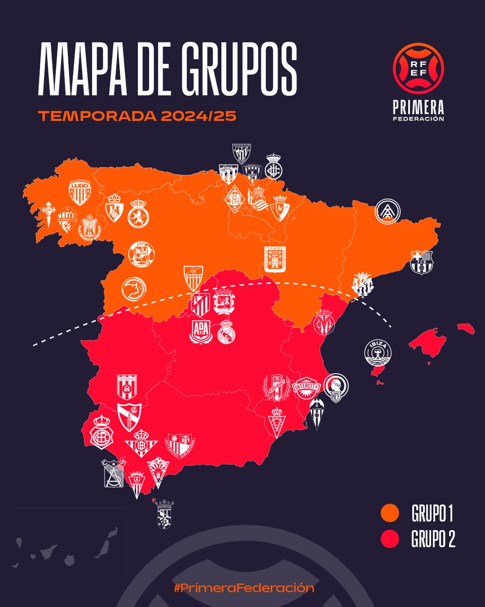Confirmats els grups de 1a RFEF. Els dos equips catalans <a href="/NASTICTARRAGONA/">NÀSTIC DE TARRAGONA</a> i <a href="/FCBarcelonaB/">Barça Atlètic</a> es troben al Grup 1. 

Imatge de <a href="/rfef/">RFEF</a> 

#PrimeraFederación #futbolcat