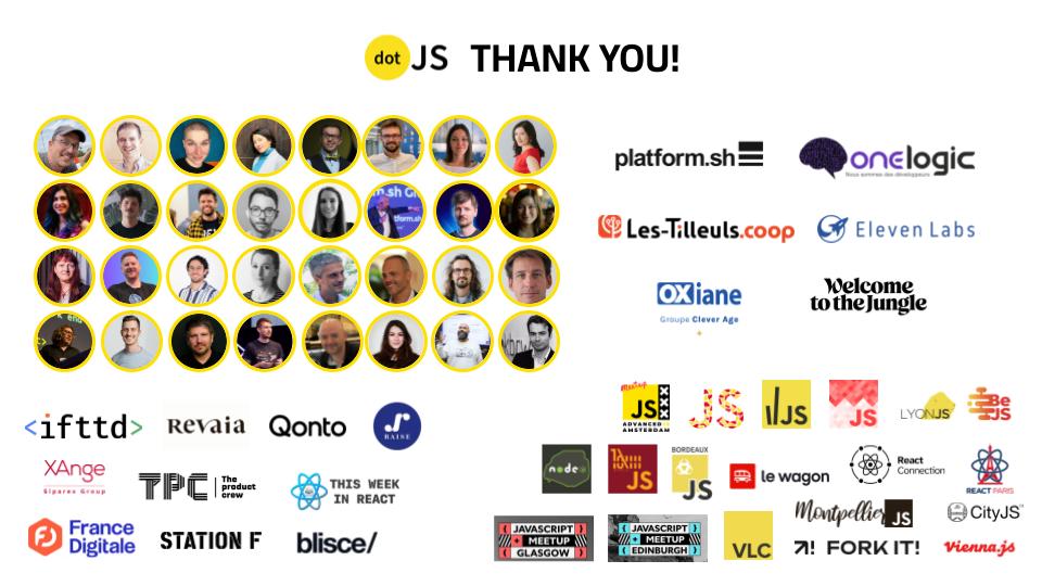 dotJS (@dotjs) on Twitter photo 🚀 After a 5-year break, the #dotJS conference was held last Thursday, on June 27 at the magnificent <a href="/FoliesOfficiel/">Folies Bergère Officiel</a> theater, downtown Paris!
🟡 We are thrilled that 700+ attendees joined us for the return of dotJS, onsite and online 🟡
A huge THANK YOU 💛 to everyone who made 🚀 After a 5-year break, the #dotJS conference was held last Thursday, on June 27 at the magnificent <a href="/FoliesOfficiel/">Folies Bergère Officiel</a> theater, downtown Paris!
🟡 We are thrilled that 700+ attendees joined us for the return of dotJS, onsite and online 🟡
A huge THANK YOU 💛 to everyone who made