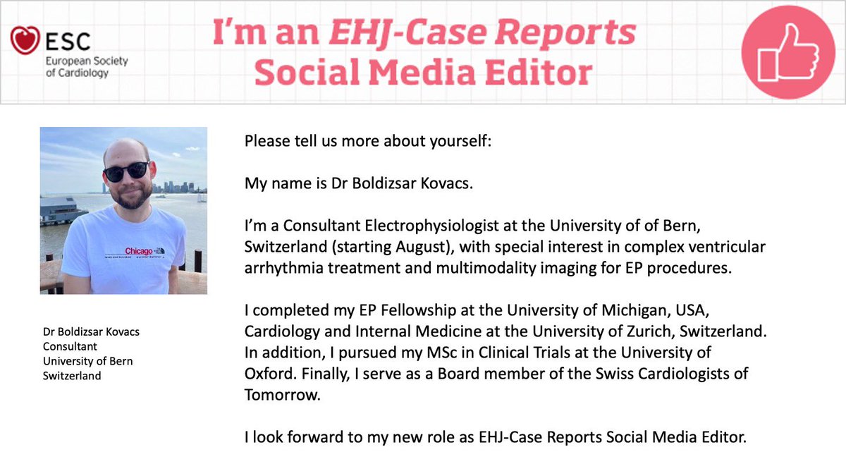 EHJCaseReports Editor-in-Chief (@ehjcreic) on Twitter photo It gives me great pleasure to introduce 3 new social media editors to our team!
Please join me in welcoming <a href="/saramoscatelli7/">Sara Moscatelli</a> <a href="/O_Azizy_MD/">Obayda Azizy</a> & <a href="/BoldiKovacsMD/">Boldizsar Kovacs</a> to EHJ-Case Reports as they showcase interesting & educational cases from our journal 👋🏻
#EHJCaseReports #CardioX It gives me great pleasure to introduce 3 new social media editors to our team!
Please join me in welcoming <a href="/saramoscatelli7/">Sara Moscatelli</a> <a href="/O_Azizy_MD/">Obayda Azizy</a> & <a href="/BoldiKovacsMD/">Boldizsar Kovacs</a> to EHJ-Case Reports as they showcase interesting & educational cases from our journal 👋🏻
#EHJCaseReports #CardioX