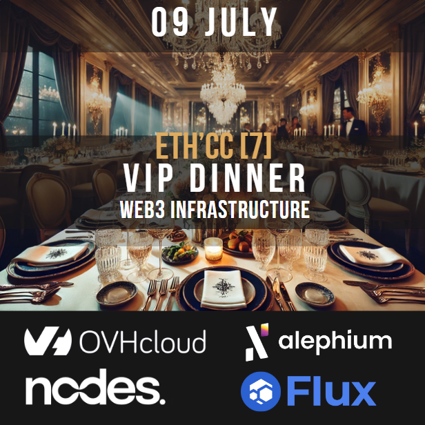 GG Community (@ggcommunitytech) on Twitter photo New opportunies everyday😶
We’re very proud to announce our VIP Dinner side event during the ETHCC july the 9th at Bruxels
Get the chance to share a moment with @OVHCloud european leader of the cloud storage and <a href="/nodesintl/">Nodes International</a> third biggest validator on 15 different blockchains New opportunies everyday😶
We’re very proud to announce our VIP Dinner side event during the ETHCC july the 9th at Bruxels
Get the chance to share a moment with @OVHCloud european leader of the cloud storage and <a href="/nodesintl/">Nodes International</a> third biggest validator on 15 different blockchains