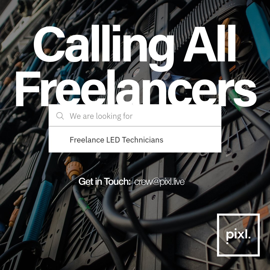 pixlevolution's tweet image. 📣 Calling all UK-based LED Technicians! Due to increased demand over the upcoming period, we're looking for experienced freelance LED technicians to join our friendly team! If you love working with a friendly team, we want to hear from you! 📷