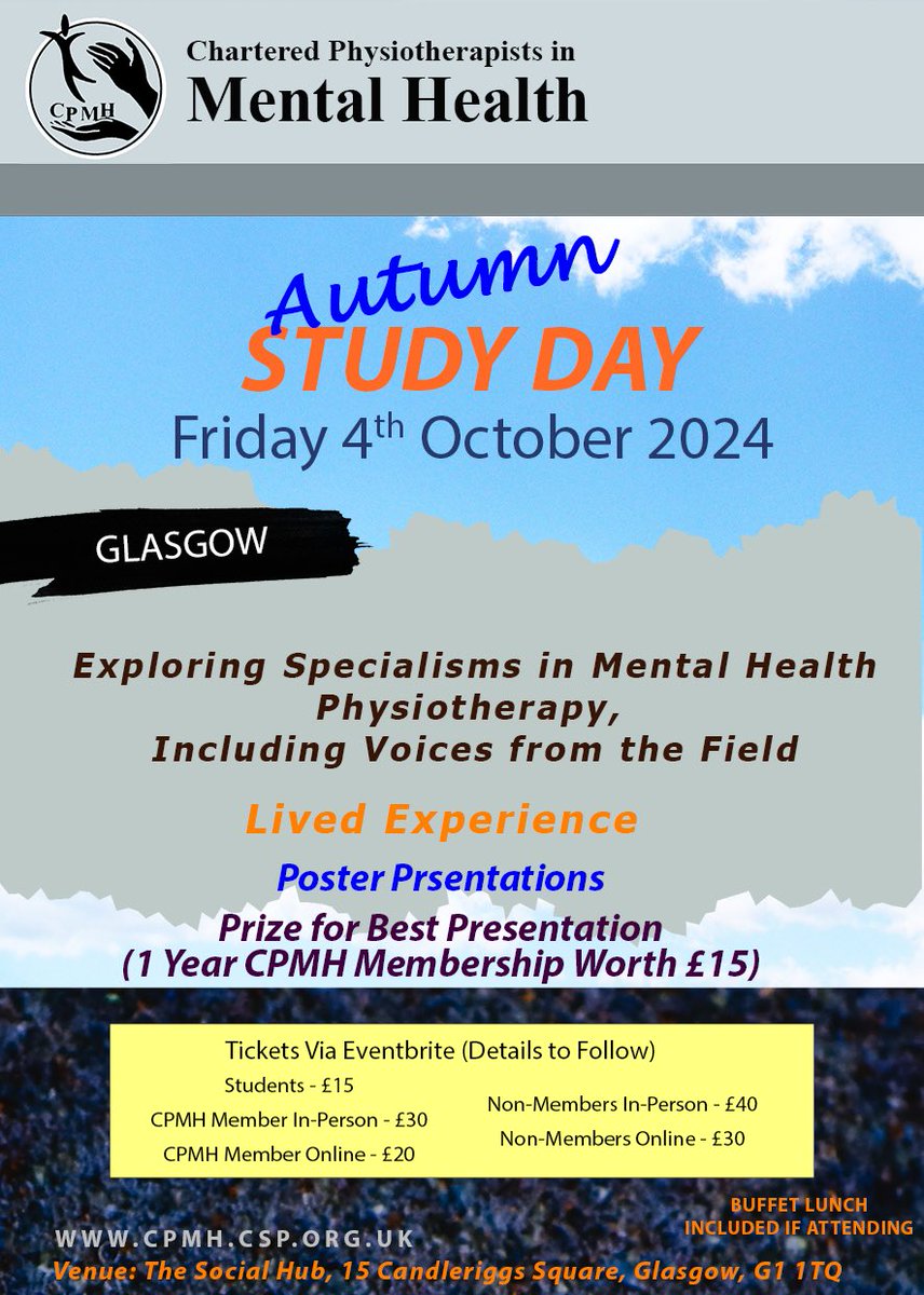 Book your tickets now for October! Join us in Glasgow for a great line up of speakers and discussions! Lots of learning to be had from practice and lived experience 👏

protect.checkpoint.com/v2/___https://…