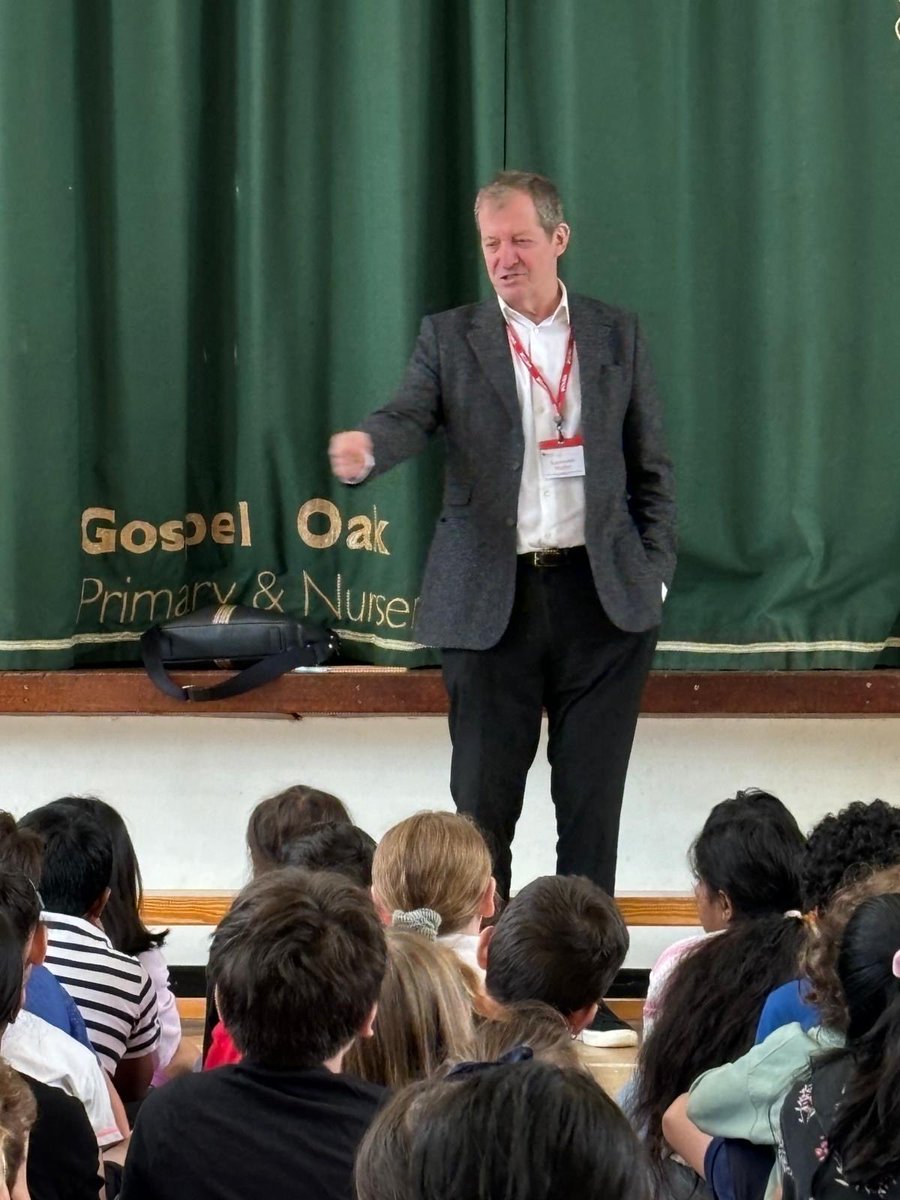ALASTAIR CAMPBELL (@campbellclaret) on Twitter photo Well that was brilliant. At <a href="/GospelOakSchool/">Gospel Oak Primary 💙</a>-where our three children went- to talk Why Politics Matters to today’s pupils. Brilliant questions. Fantastic knowledge and energy.🥇to the boy who knew defence spending stats and the girl who knew Plaid policies! Future is bright Well that was brilliant. At <a href="/GospelOakSchool/">Gospel Oak Primary 💙</a>-where our three children went- to talk Why Politics Matters to today’s pupils. Brilliant questions. Fantastic knowledge and energy.🥇to the boy who knew defence spending stats and the girl who knew Plaid policies! Future is bright
