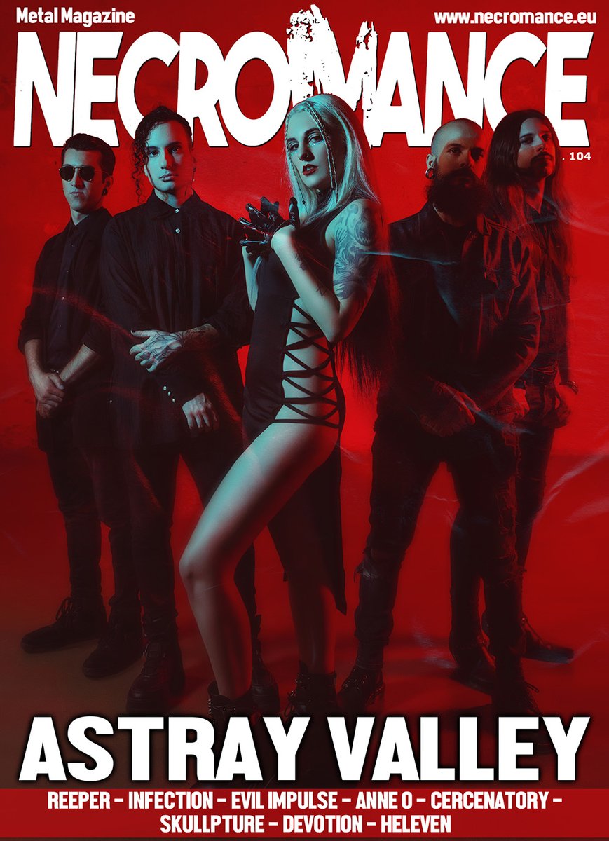 En el nuevo número de <a href="/NecromanceMag/">Necromance Magazine</a> aparecen <a href="/astrayvalley/">𝐀𝐒𝐓𝐑𝐀𝐘 𝐕𝐀𝐋𝐋𝐄𝐘</a> en PORTADA además de una entrevista exclusiva y reseña de su último álbum "Midnight Sun".

¡Lee la revista completa porque aparecen muchas bandas de AGR más! issuu.com/necromancemag/…