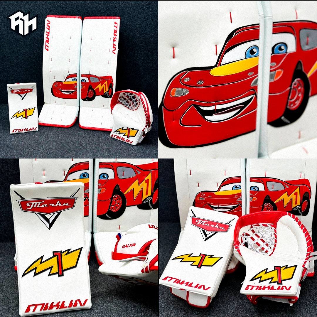 #Avtomobilist goaltender Vladimir Galkin's new gear 🚗 #KHL