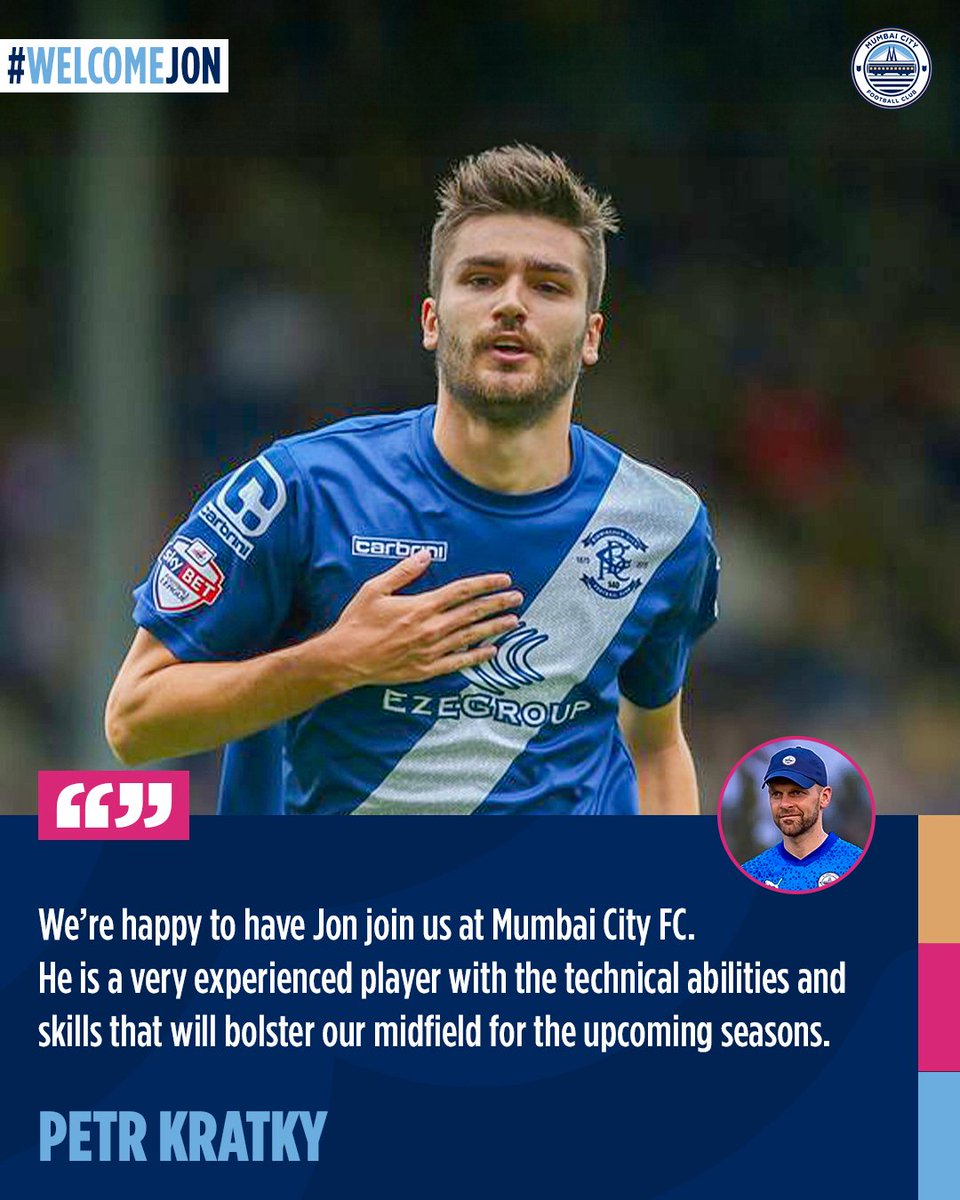 MumbaiCityFC's tweet photo. Coach Kratky looks forward to the experience, technical abilities and skillset that Jon toral brings with him 💪
#WelcomeJon #AamchiCity 🔵 https://t.co/V5MFtQ2C3J