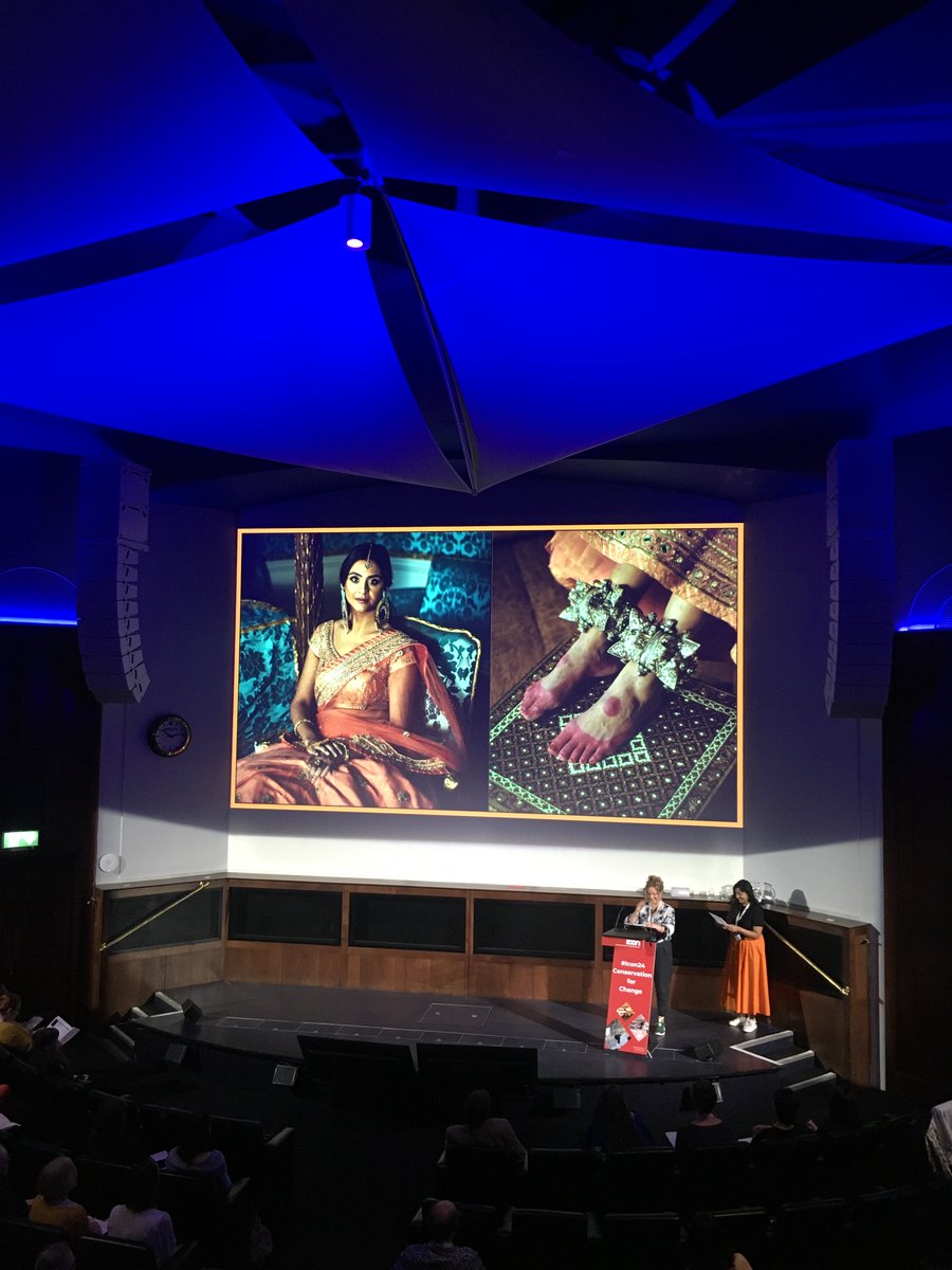 Conservators_UK's tweet image. Anisha Parmar &amp;amp; Melangell Penrhys with their first presentation of Session 4 at #icon24. 

They talked about bringing objects to life, the importance of combining the physical care of the pieces with spiritual care, and the question: who are we conserving these artefacts for?"