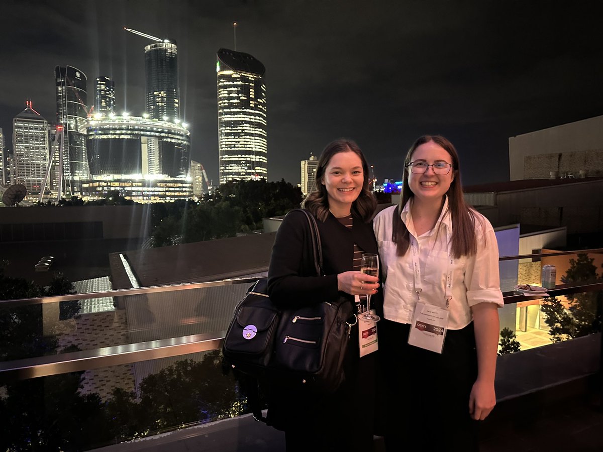 Dr Erin Brazel (@erin_brazel) on Twitter photo A wonderful week of all things #micro ! 🦠🧫at #ASM2024 in (not so) sunny Brisbane! <a href="/Kate_Whyte3/">Kate Whyte</a> A wonderful week of all things #micro ! 🦠🧫at #ASM2024 in (not so) sunny Brisbane! <a href="/Kate_Whyte3/">Kate Whyte</a>