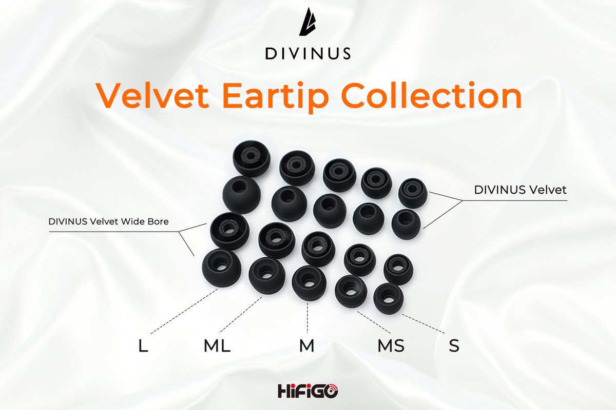 HiFiGoAudio's tweet image. 🔍Seeking your opinions on DIVINUS Velvet Eartips collection!👏
👀Leave your votes in the comments below.👇
🎉A surprise awaits all participants!🧐
#DIVINUS #Velvet #Eartips #hifi #audio #music