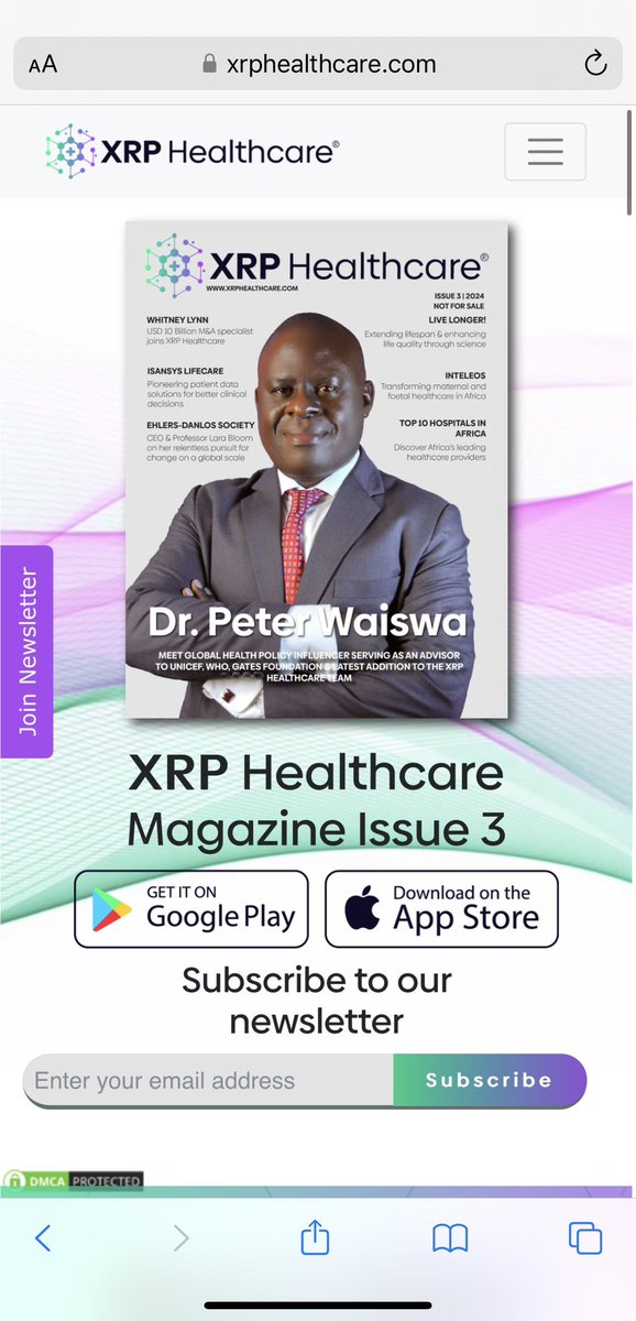 Unlock the future of healthcare with XRP Healthcare Magazine Issue 3, now available digitally through the XRPH Wallet on the App Store and Google Play.

Download now:

apps.apple.com/gb/app/xrph-wa…

play.google.com/store/apps/det…