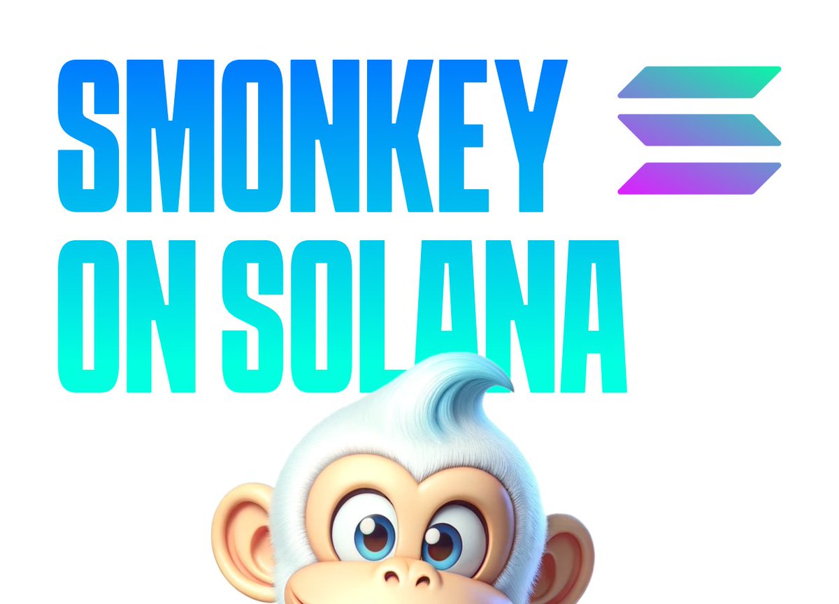 Smonkey Kong is now available on Jupiter DEX and Raydium! Go grab your bag now and join the next 100x blizzard on the blockchain. 

Official CA: BYuXXFn68oNqEB5NhSbXZhfbv23BA7y7SDCkQS9xJBk1
#memecoins #smallcap #smonkey