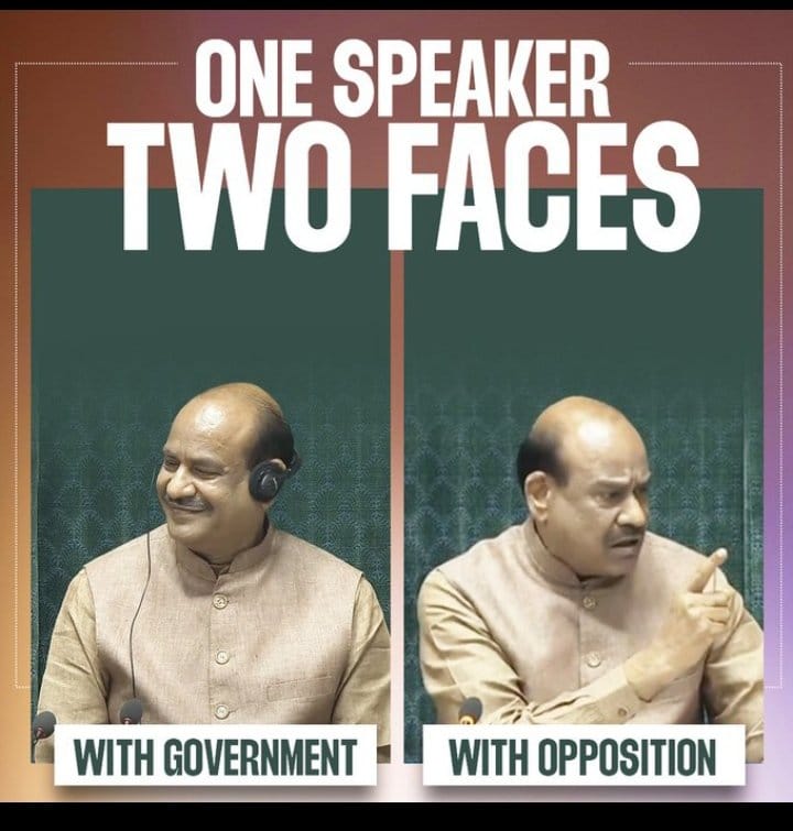 KumariABabu's tweet photo. Wonder if the Speaker gets schooled in the Modi school of politics, hoping for extra points for being extra nice?
Congratulations on joining the BJP's 'multiple personality disorder' crew, "Hon'ble Speaker"!
#ModiSchool #ScriptedSpeaker
#OmBirla #BanNEET https://t.co/YtmlstmfWR