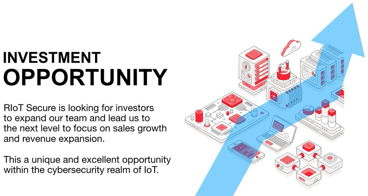 riotsecure's tweet photo. RIoT Secure is looking for investors and a new Chief Executive Officer to lead us to the next level to focus on sales and growth revenue. This is a unique and excellent opportunity within the cybersecurity realm of IoT.

https://t.co/RP3uuXQhLh https://t.co/UAspJd7kHl