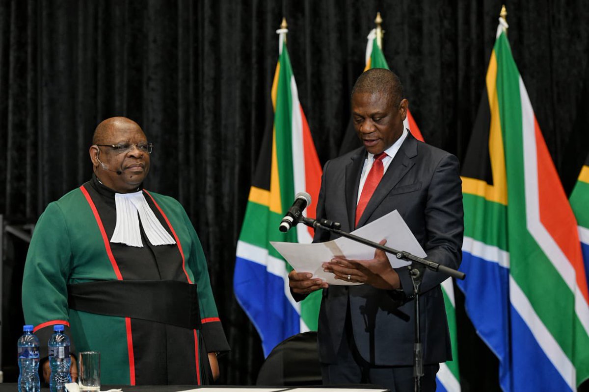 PMashatile's tweet image. This morning, I took an oath of office as the Deputy President of the Republic of South Africa sworn in by Chief Justice Raymond Zondo in Cape Town.