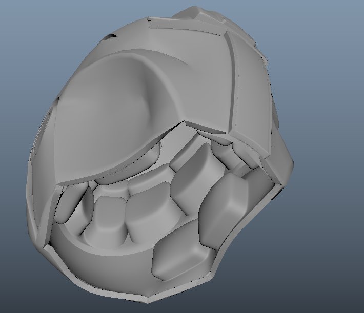 ScrapboxSoft's tweet image. Early look at the Rogue Process helmet model!