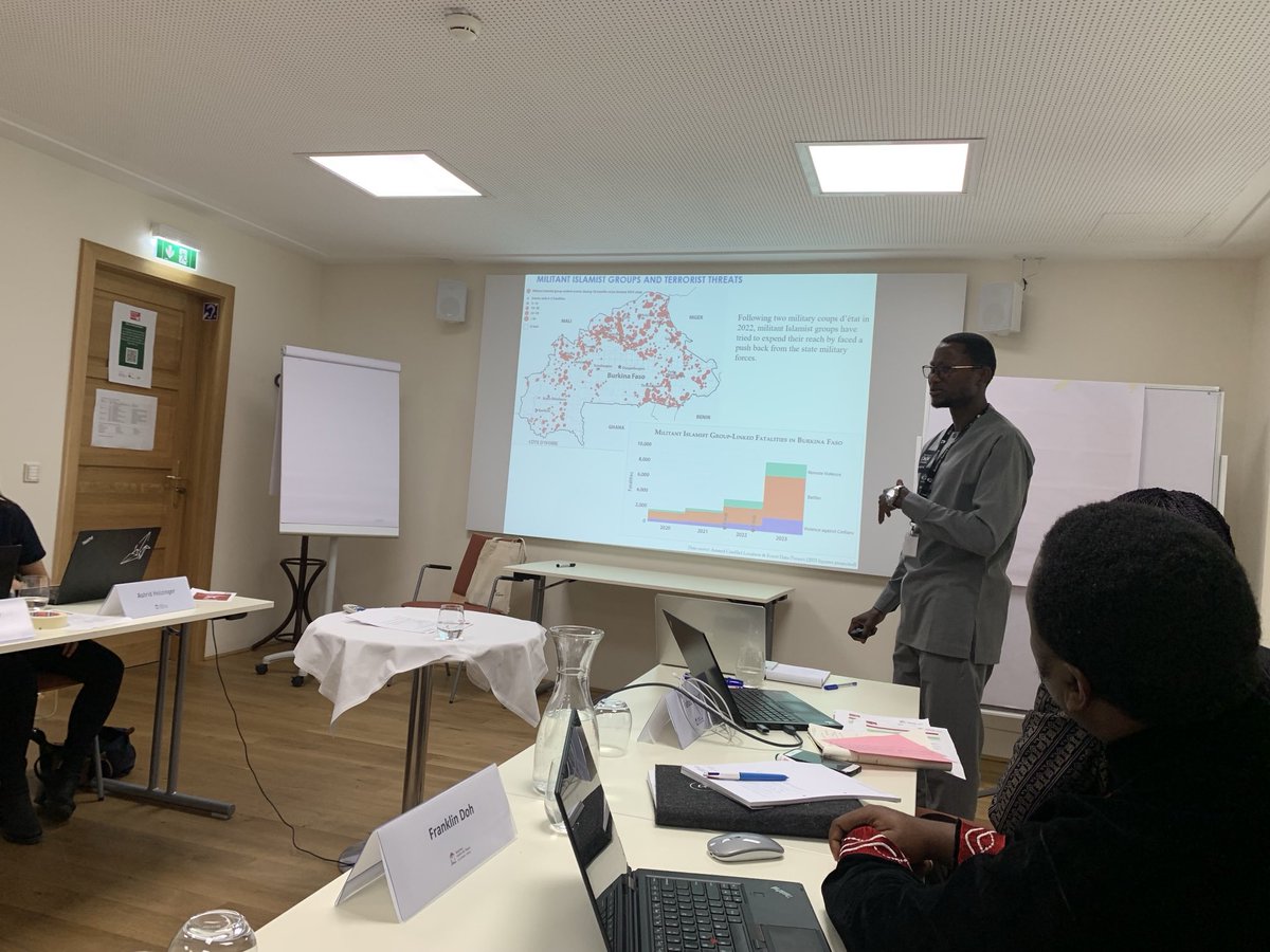 UlfLaessing's tweet photo. Talk to the « bad guys » or not ? Very interesting debate on how best to combat jihadists in West Africa at the
β¦@ACP_Schlainingβ© Austrian Forum for Peace in lovely Burgenland #peaceforum https://t.co/cHycB0KHR6