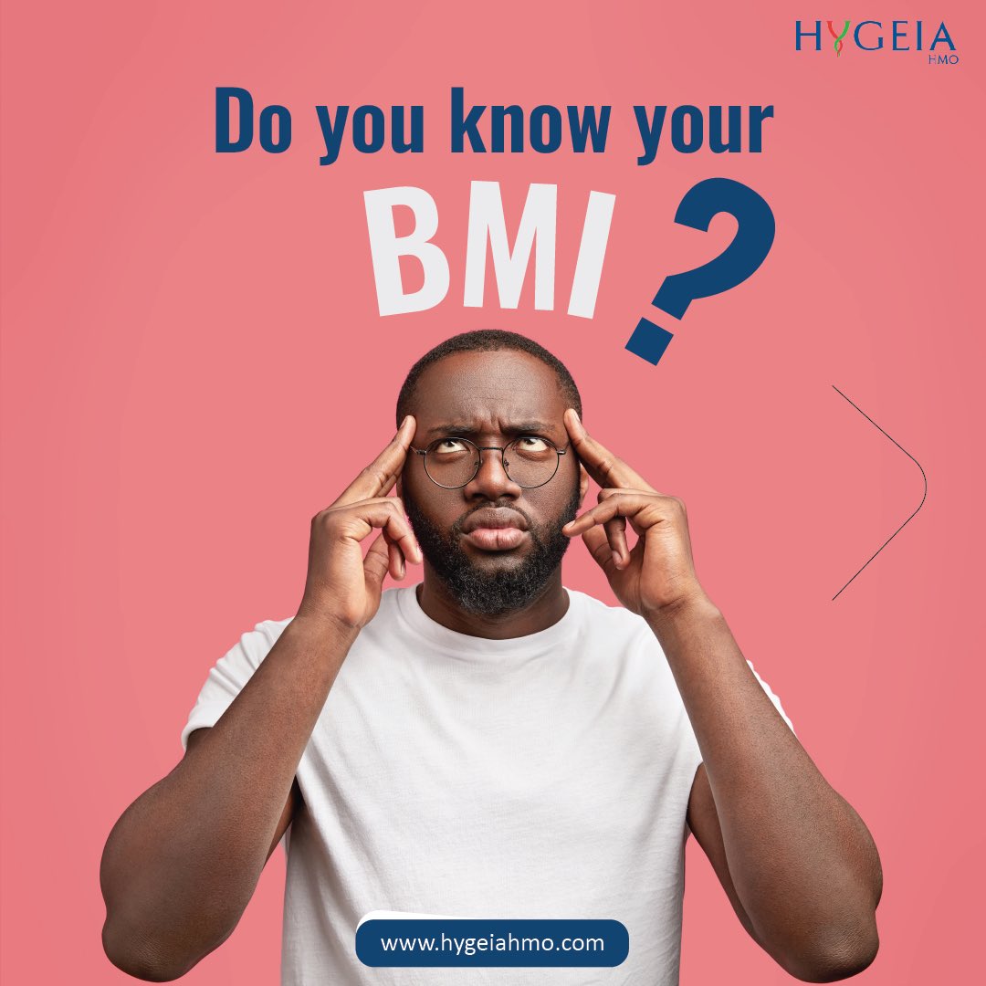 HygeiaHMO_'s tweet image. Body mass index (BMI) is a tool that healthcare providers use to estimate the amount of body fat by using your height and weight measurements. It can help assess risk factors for certain health
conditions #BMI #healthyweight #hygeiahmo