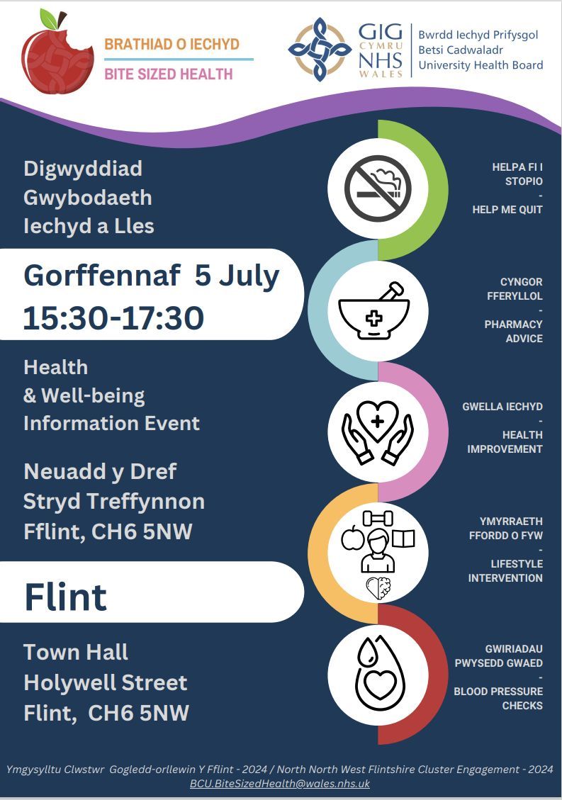 TreffynnonSch's tweet photo. Betsi Cadwaladr Health &amp; Wellbeing Event - Friday 5th July 2024 https://t.co/LKHW3x6ivm