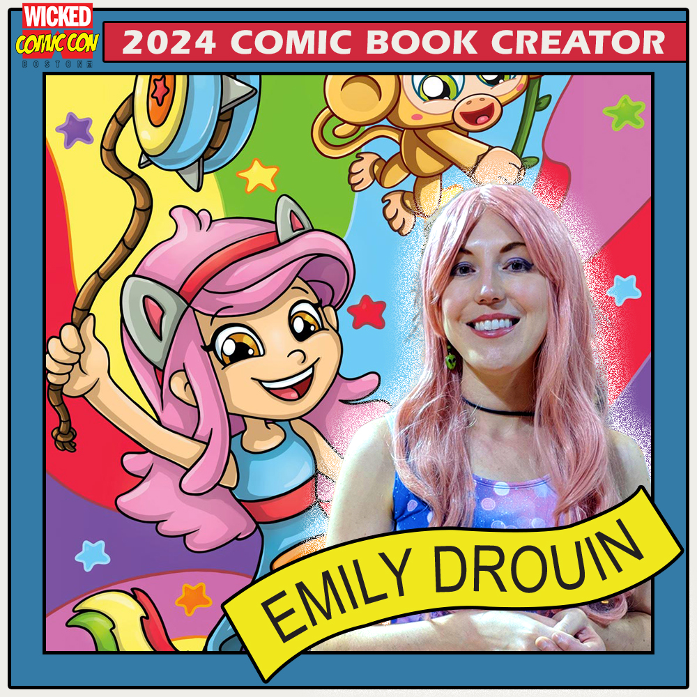 Artist Emily Drouin will join us on August 10-11 for #WickedComicCon at the Westin Boston Seaport District! She will lead fun, creative activities for kids all weekend!

Get tickets now: wickedcomiccon.com
#EmilyDrouin #Boston #Massachusetts #ComicCon #KidsCon #comicartist