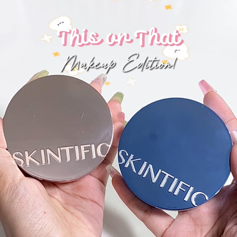 cicamatcha's tweet photo. eh apaan si ini cushion.. masa makin lama makin bagus?? 🥲 yg gold emang ok, but as oily skin YG BIRU GACOR ABISS 😭🔥

perbedaan: biru lebih matte &amp; lebih MINIM OKSIDASI, LIAT SENDIRI 😁 coveragenya masih full! aku kasih gratis biar kalian cobain sendiri mau gak?🧎🏻‍♀️ https://t.co/kCPwJcnxNE