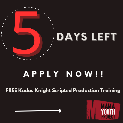 MAMAYouth's tweet photo. β οΈ 5 DAYS LEFT to apply for FREE scripted production training with Kudos Knight in Birmingham!β οΈ
Click the Link in our Bio for more info and instructions on how to apply. #MAMAYouthProject #Productiontraining #Media #BirminghamUK https://t.co/0ilfcdacxF