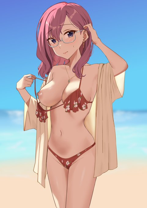 「こ、ここで胸を?・・・度し難い」って感じのマキノさん 